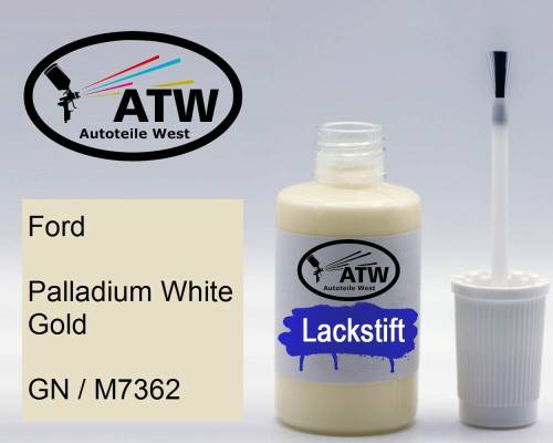 Ford, Palladium White Gold, GN / M7362: 20ml Lackstift, von ATW Autoteile West.